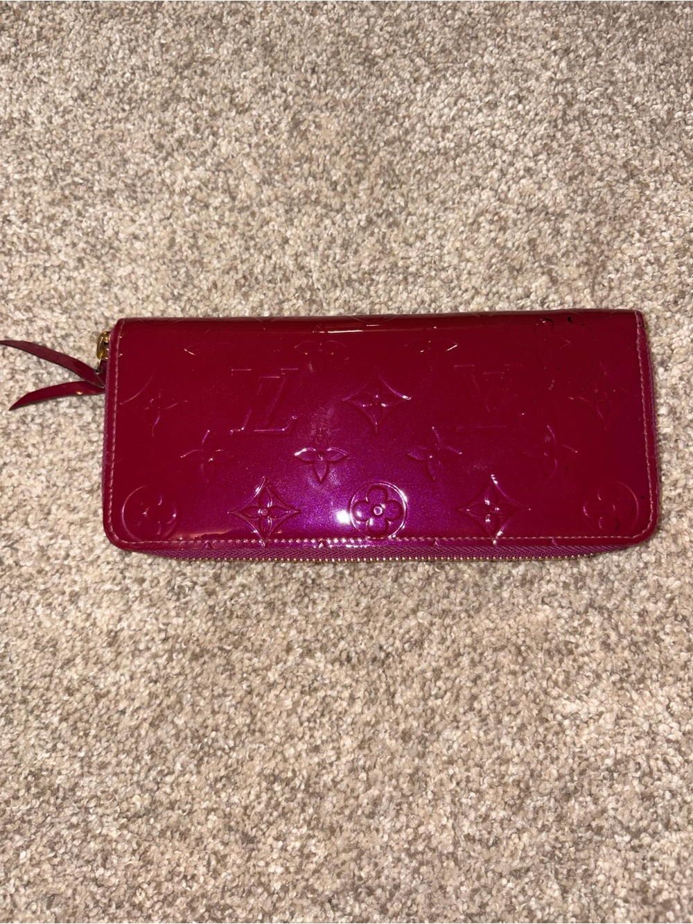 Louis Vuitton Monogram Vernis Clémence Wallet – Magenta/Pink